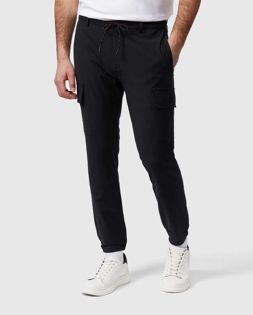 Pantalon Psycho Bunny Lloyd Cargo Jogger Noir Homme | VGN-77746856